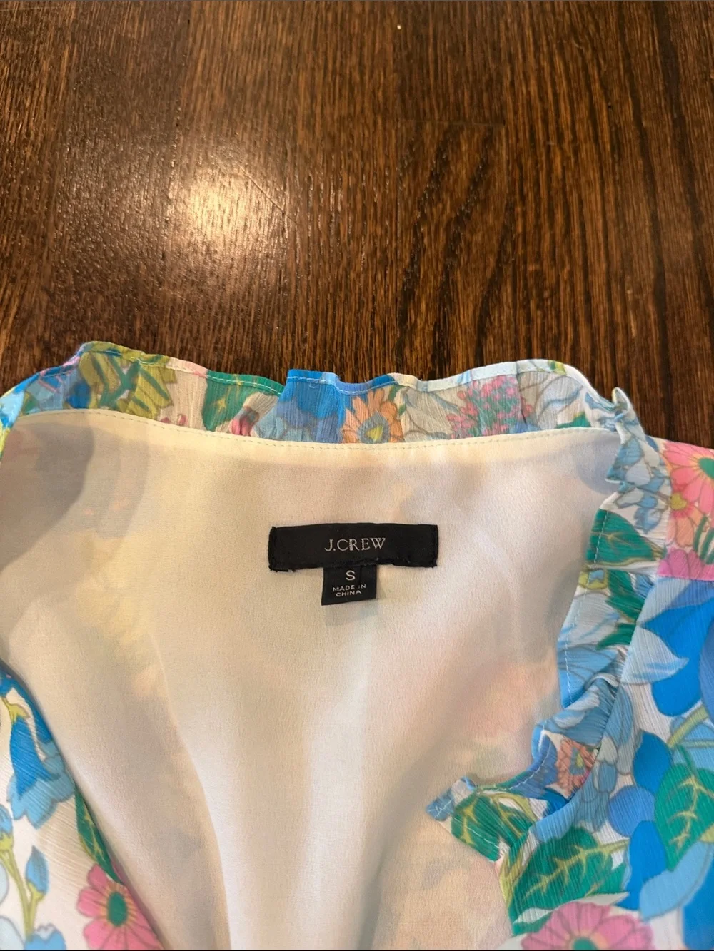 J. Crew Floral Midi Dress in Pastel Multicolor